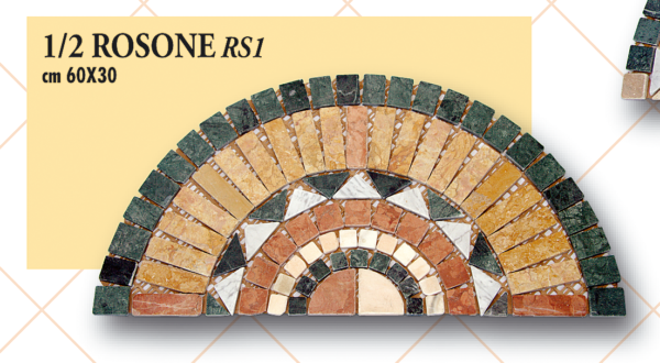 1/2 Rosone RS1 cm 60 x 30