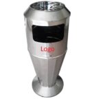 Cestino in Acciaio INOX con logo personalizzato