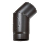 Curva Nera 45° Con Ispezione Linea Legno