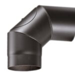 Curva Nera 90° Con Ispezione Linea Legno