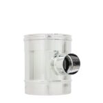 Raccordi in Acciaio Inox a T 90° ridotta a 80 mm Maschi/Femmina