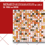 Mosaico Multicolor Anticato cm 30 x 30