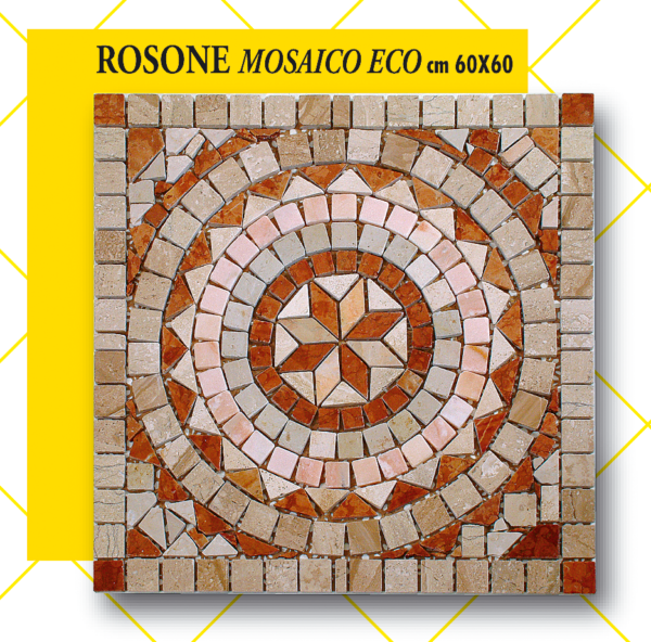 Rosone Mosaico Eco cm 60 x 60
