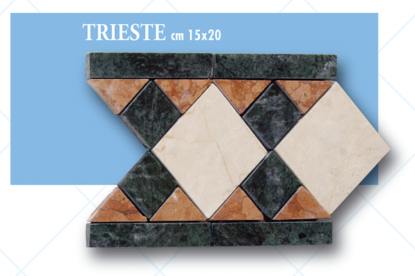 Listello Trieste cm 15 x 20