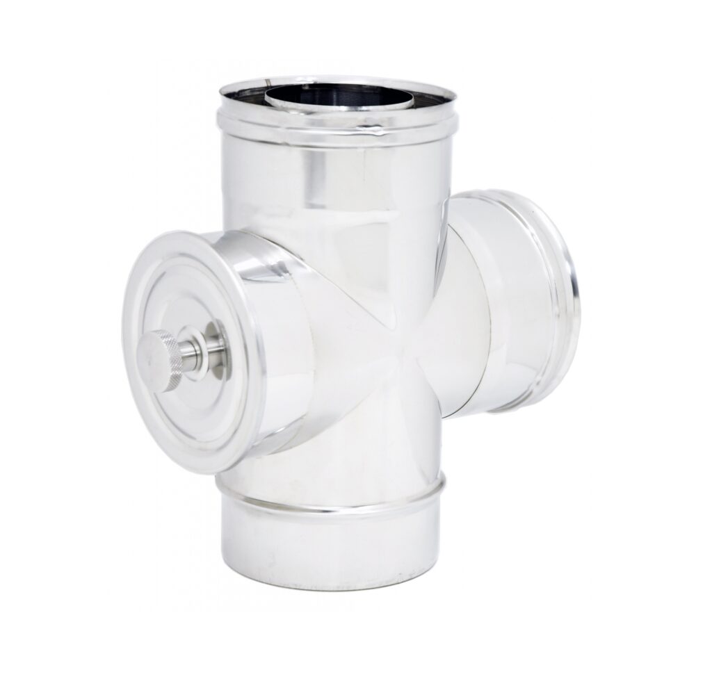 Canna Fumaria In Acciaio Inox E Finitura Inox O Rame OLIFLEX DP Doppia Parete Inox 25 Rame 25 504685